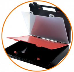 smartLine Koffer mit 2 Zwischenplatten