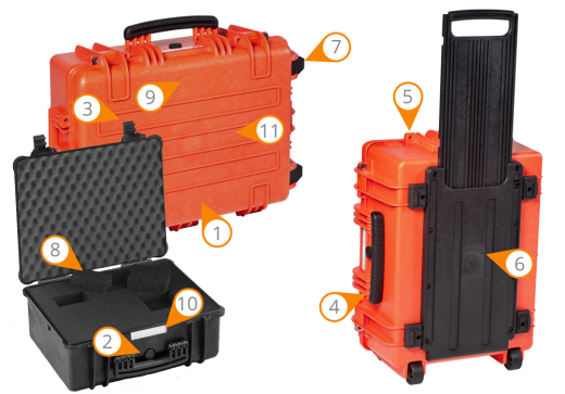 Bulevisiter Wasserdichte Werkzeugbox Gelb - ABS Kunststoff, 20x11x6cm Für Outdoor & Camping