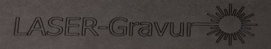 Laser-Gravur auf Hartschaum
