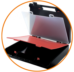 smartLine Koffer mit 2 Zwischenplatten