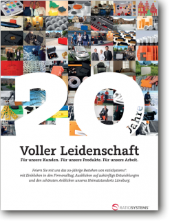 Customer magazine "20 Jahre ratioSystems®"